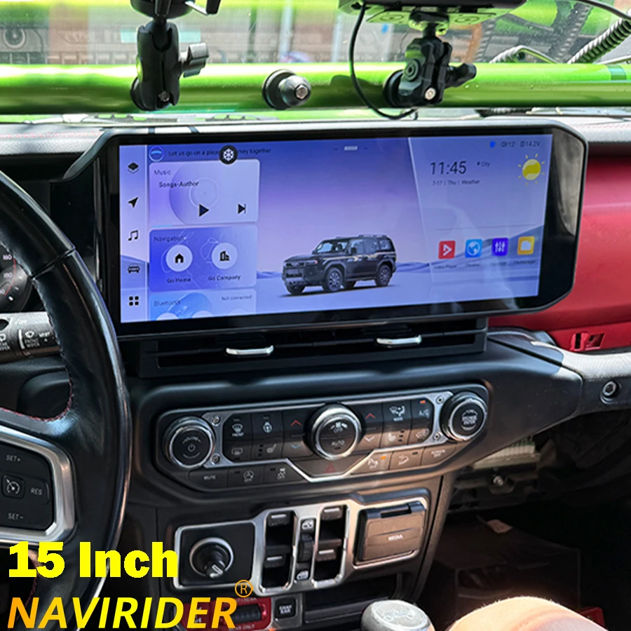 

15 "для Jeep Wrangler 2018-2022 CarPlay авторадио GPS DSP навигационный экран Android 13 мультимедийный видеоплеер автомобильный радиоприемник стерео