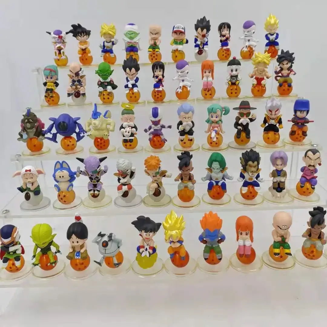 Bandai Genuine MH Dragon Ball Сидячие бусины SUN Goku Trunks Frieza Cell Фигурка Модель игрушки Старый
