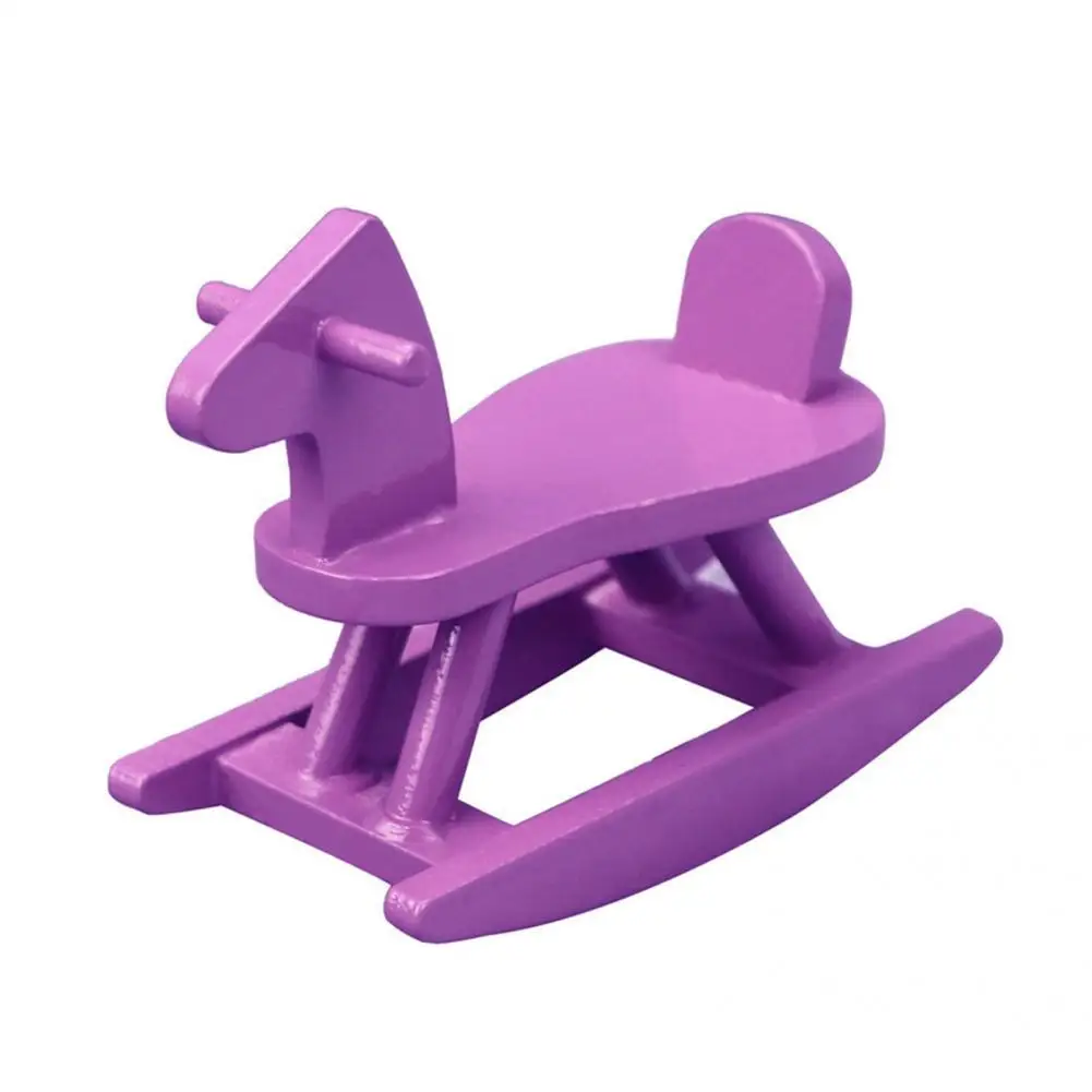 

Долговечная игрушка в масштабе 1/12 с гладкой поверхностью, Маленькая детская игрушка-лошадь для развлечения, деревянная троянская лошадь, м...