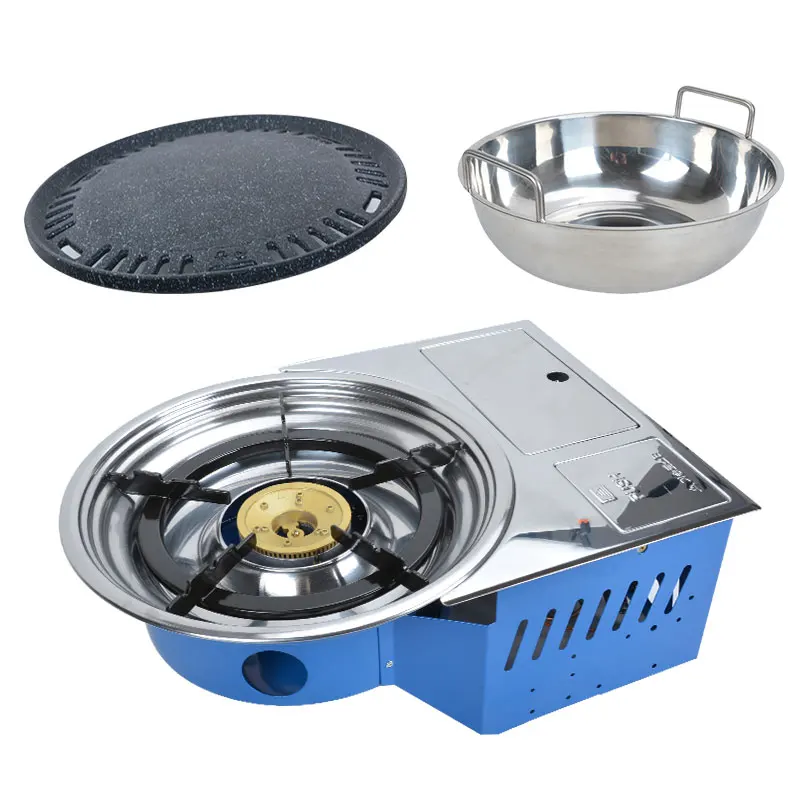 

GOURMET Equipment Accessories Gas Tabletop Rotisserie Smoker Cast Iron Korean Bbq Grill