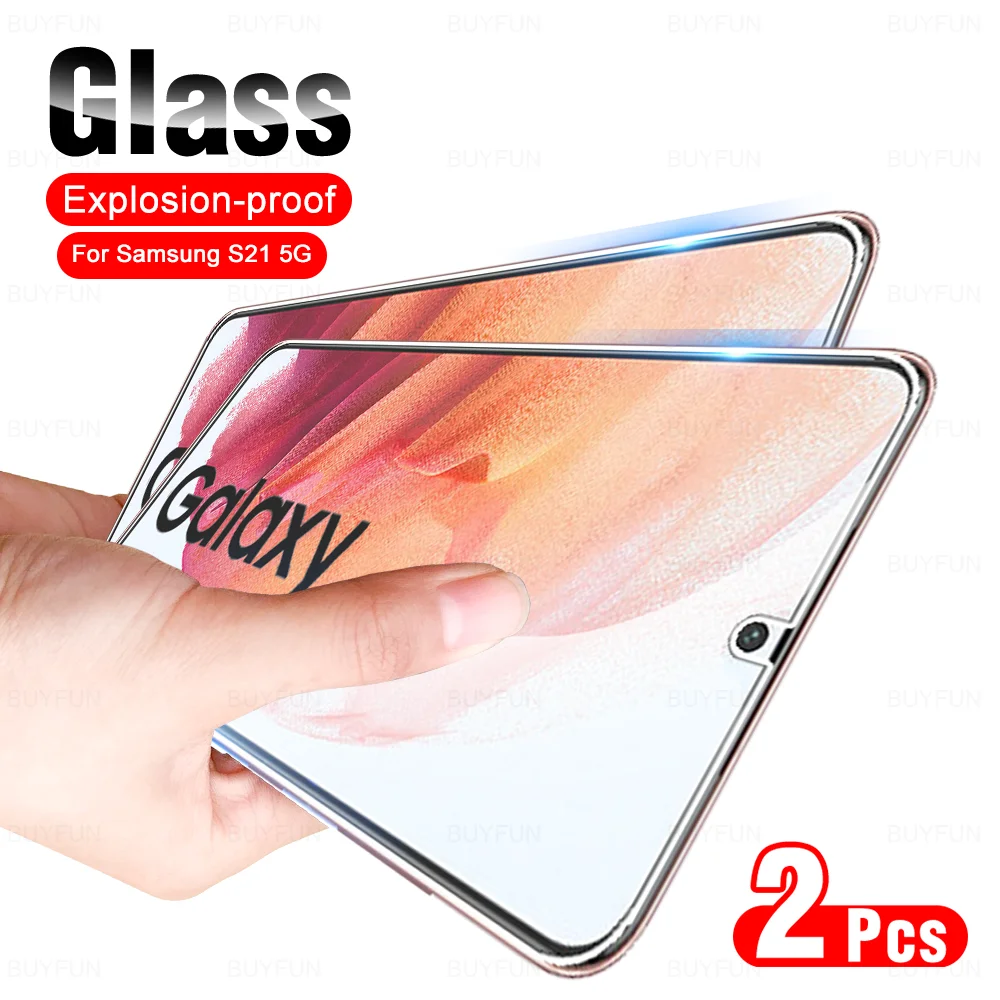 

For Samsung Galaxy S21 Plus 5G 2Pcs Tempered Glass For SamsungS21 S21+ S21Plus S 21 Sumsung Explosion-proof HD Screen Protector