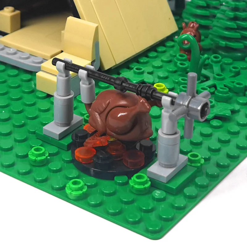 JIMITU Строительные блоки сцены кемпинга