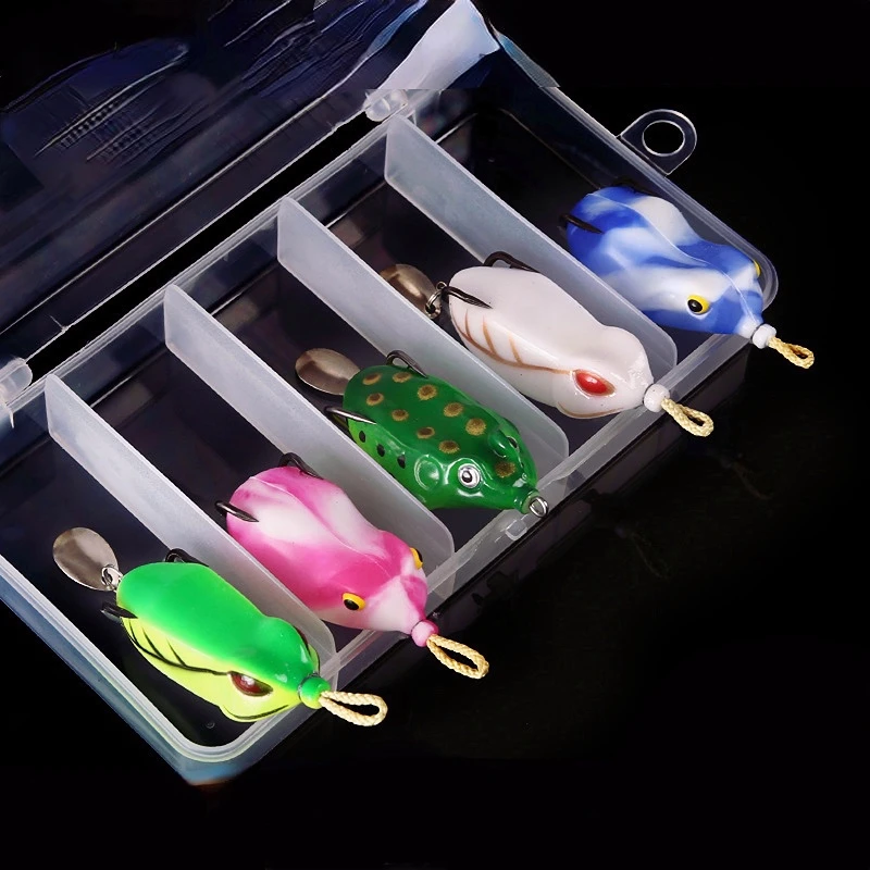 

Modified Sequined Small Thunder Frog Suit Long-range Black Fish Kill Frog Fake Bait Lua Bait