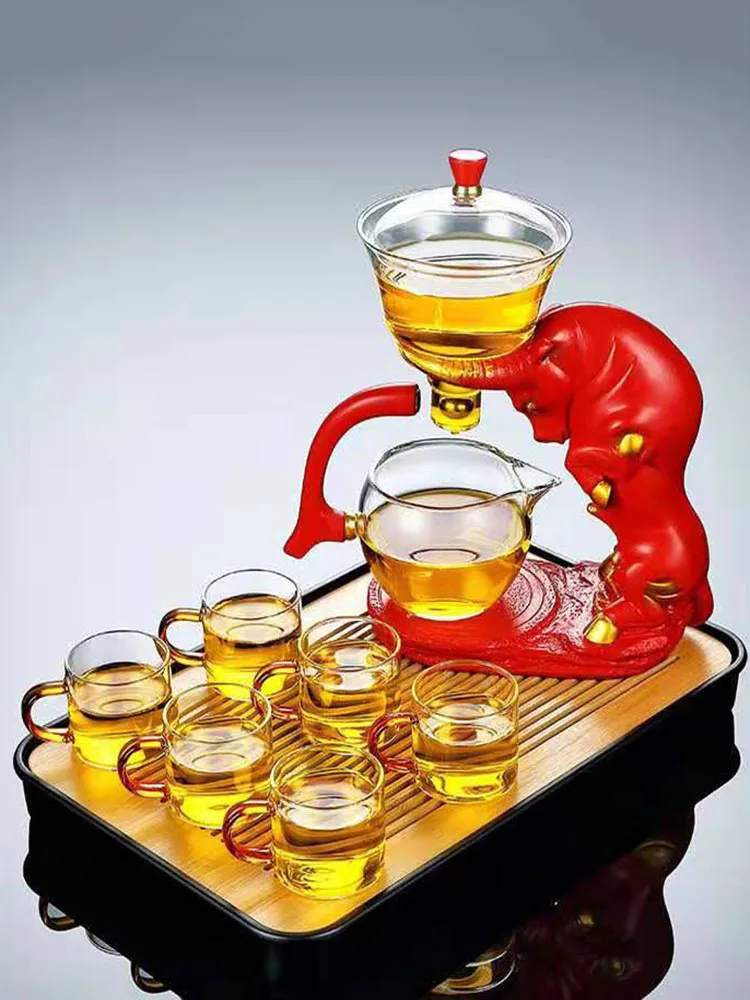 

Deer Glass Kettle Tea Pot Heat-resistant Creative Magnetic Water Diversion Infuser Kettles Coffee Maker Teapot Kung Fu Tea Set