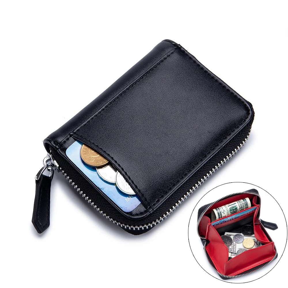 

Japanese Style Women Wallets Female Leather Purses RFID Card Holders Small Credit Coin Purse Storage Classification Money Bag