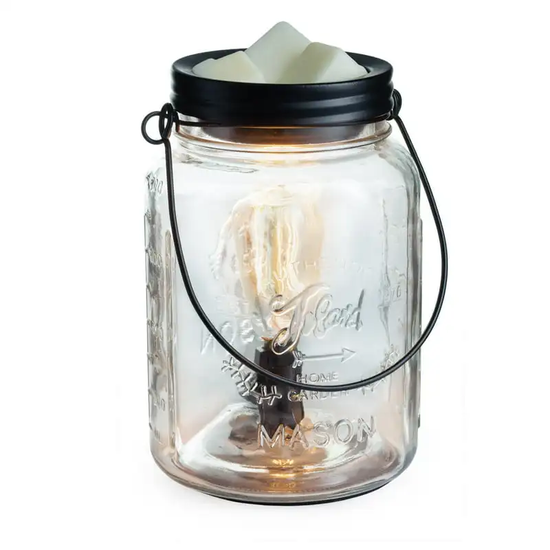 

Bulb Illumination Fragrance Warmer, Clear Mason Jar