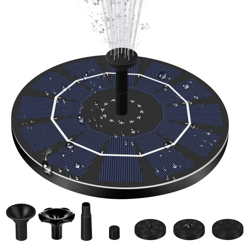 

Solar Fountain Pump Solar Fountain Water Pump With 7 Nozzles For Bird Bath Mini Solar Water Fountain Pool Pond Birdbath Pump