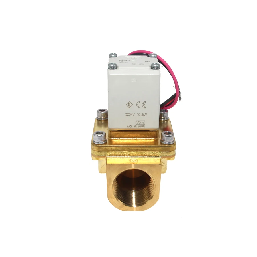 Аутентичный SMC DC24V VXZ260KA 1 МПа 25 мм отверстие G1 &quot2/2 Way латунный управляющий