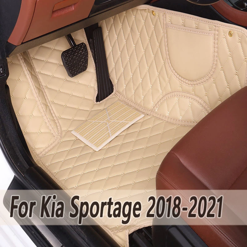 Custom Made Leather Car Floor Mats For Kia Sportage 4 2018 2019 2020 2021 Interior Details Carpets Rugs Foot Pads Accessories