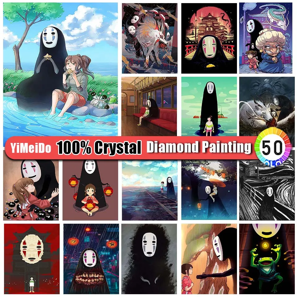 

YiMeiDo 100% алмазная живопись с кристаллами аниме сумка на молнии 5d алмазная вышивка мозаика мультяшная Картина Набор для вышивки крестиком домашний декор