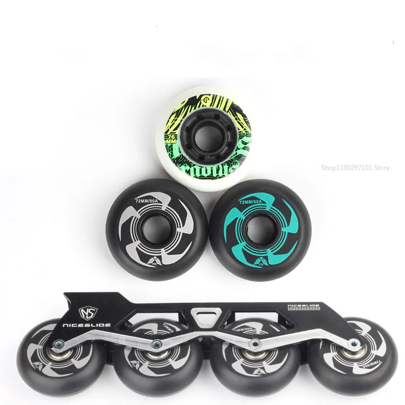 

Skate Shoes Professional Wheels Polyurethane Removable Color Display Wheels Led 72mm 76mm 80mm Pu Wheel Neon Lamp Patin Roulette