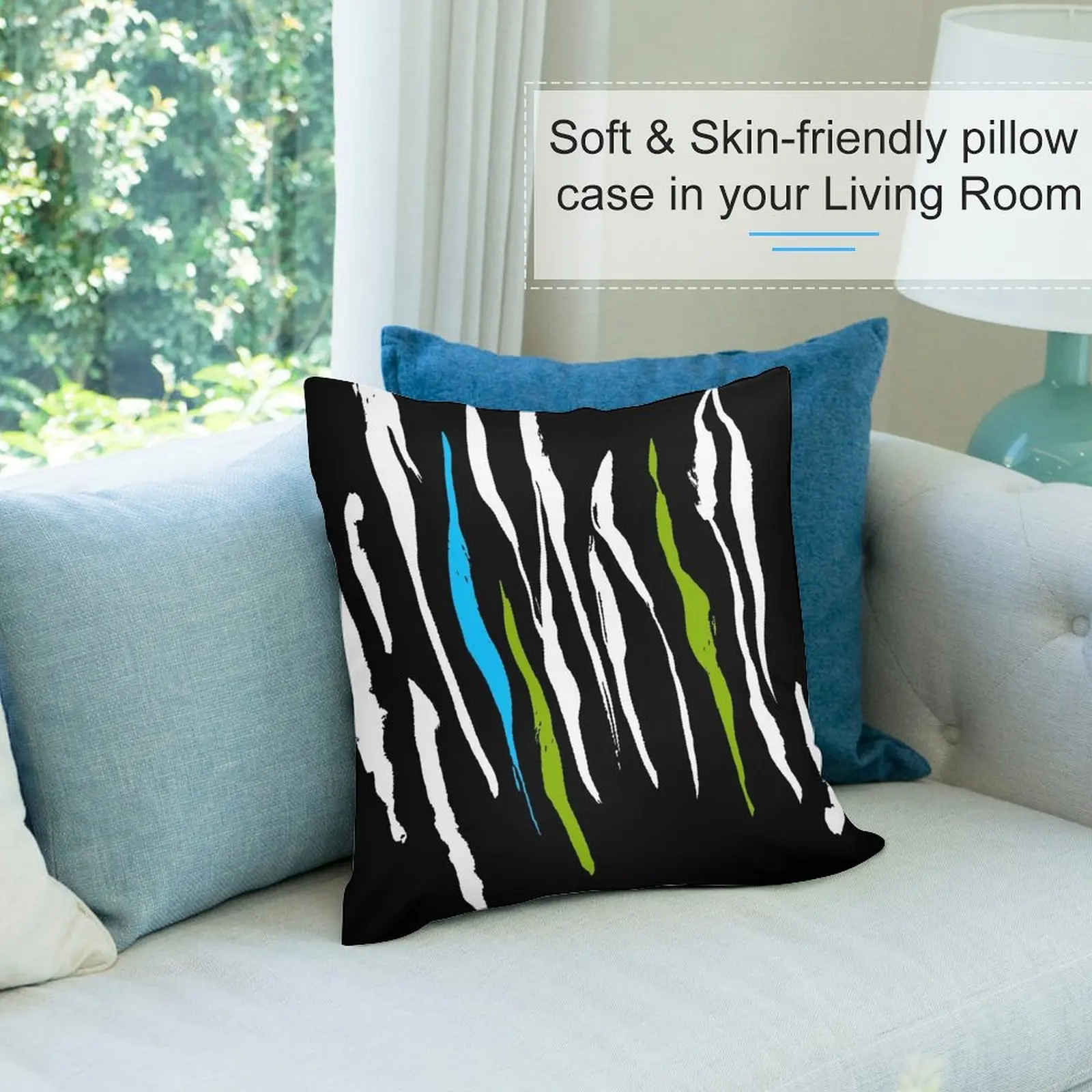 Декоративная подушка GOWILD в стиле зебры Осеннее Мраморное украшение наволочка