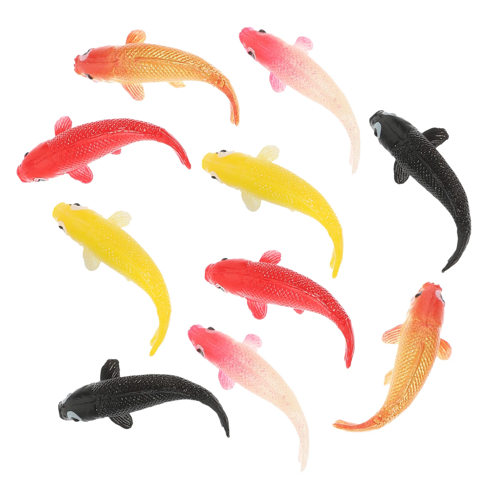 

10pcs Artificial Fancy Carp Fake Fish Ornament Aquarium Fish Tank Decoration