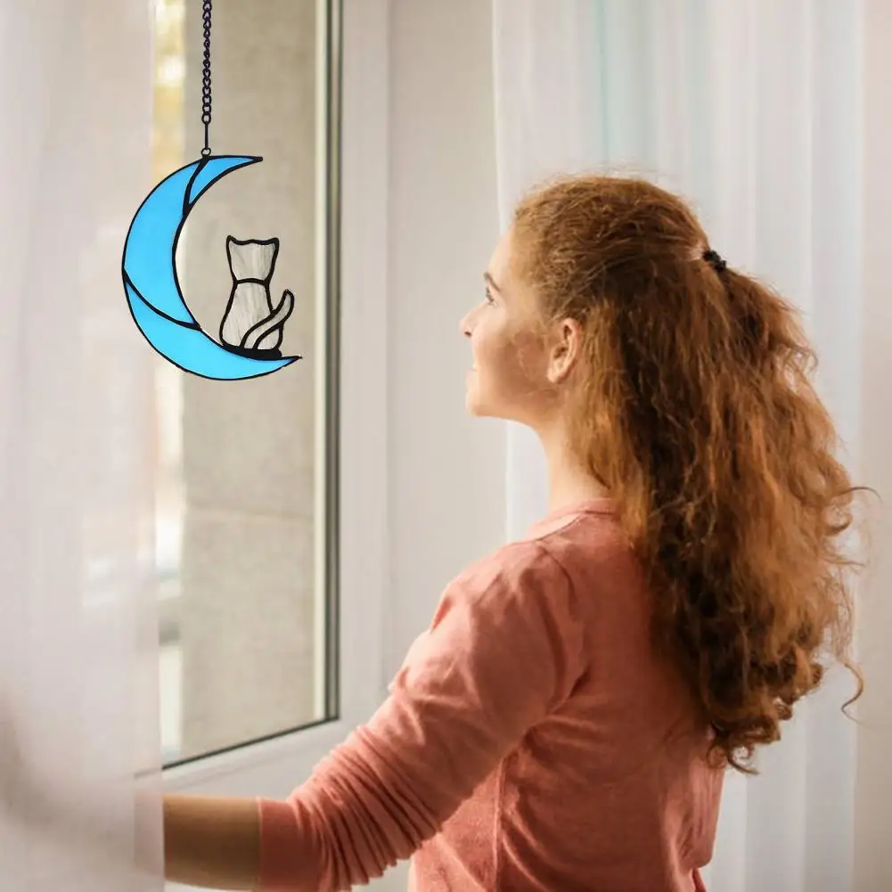 

Украшение в виде Ловца кошек, милая цепочка, подарок на день Святого Валентина, подвесная панда на окно, подвесной подарок