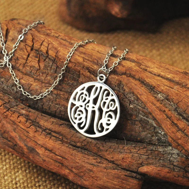 

Custom Monogram Necklace Pendant Personalized Monogram Necklace 3 Initials Letters Choker For Women Birthday Gifts For Her Mom