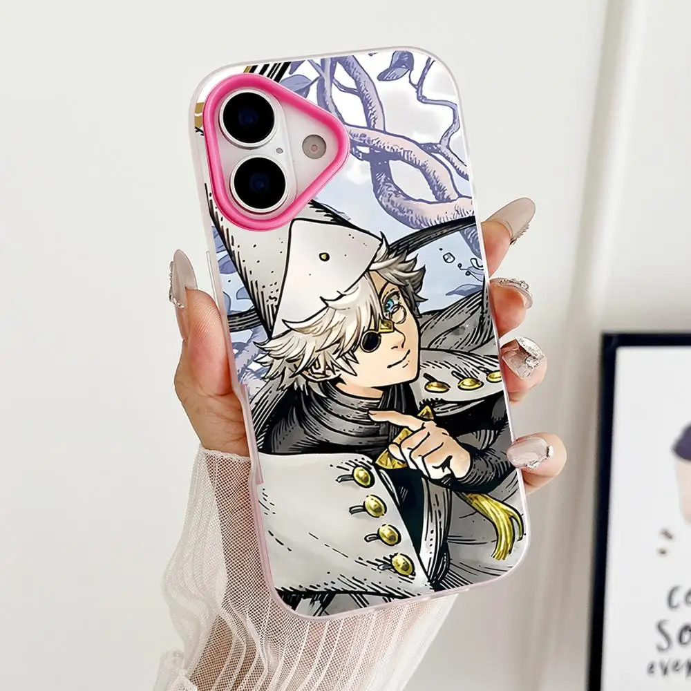 Фото Чехол для телефона Witch Hat Atelier Qifrey для iPhone 17 16 15 14 13 12 11 Air Pro Max Plus, двухслойный, желейный, розово-красный №3