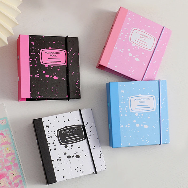 

A8 Binder Photo Album Hard Paper Cover Folder Album Idol Photo Card Holder Collection Book Cards Sleeves Photo Storage Album