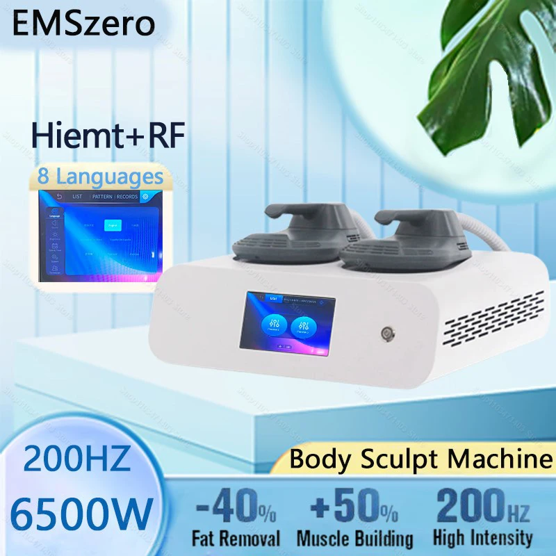 EMSzero Neo машины 200 Гц 6500 Вт 2024 RF Ems Электромагнитная Стимуляция тела мышц сжигание