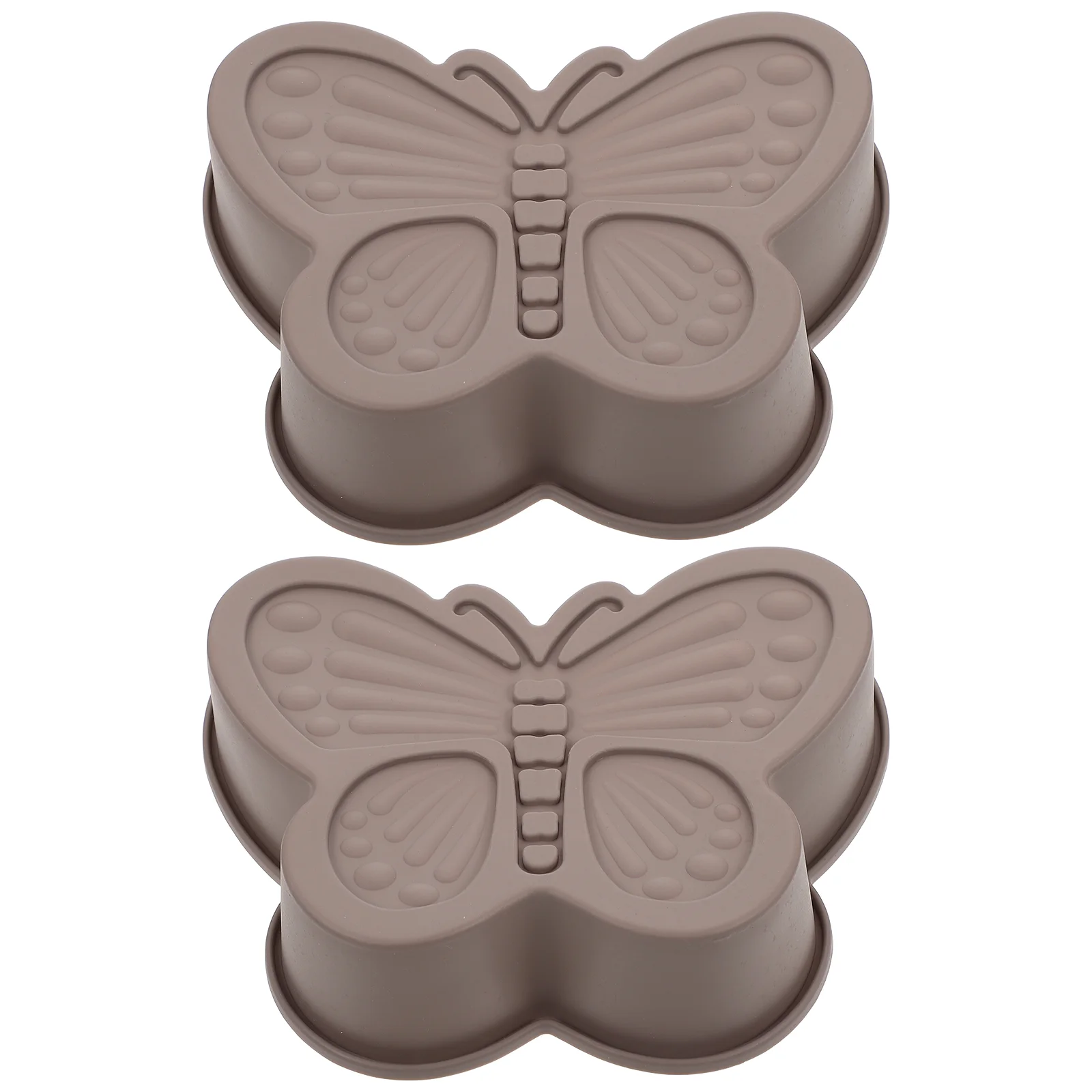 

2 Pcs Resin Silicone Molds Butterfly Cake Non-stick Mousse Bakeware Making Tool Dessert Silica Gel Kitchen Baking Supply DIY