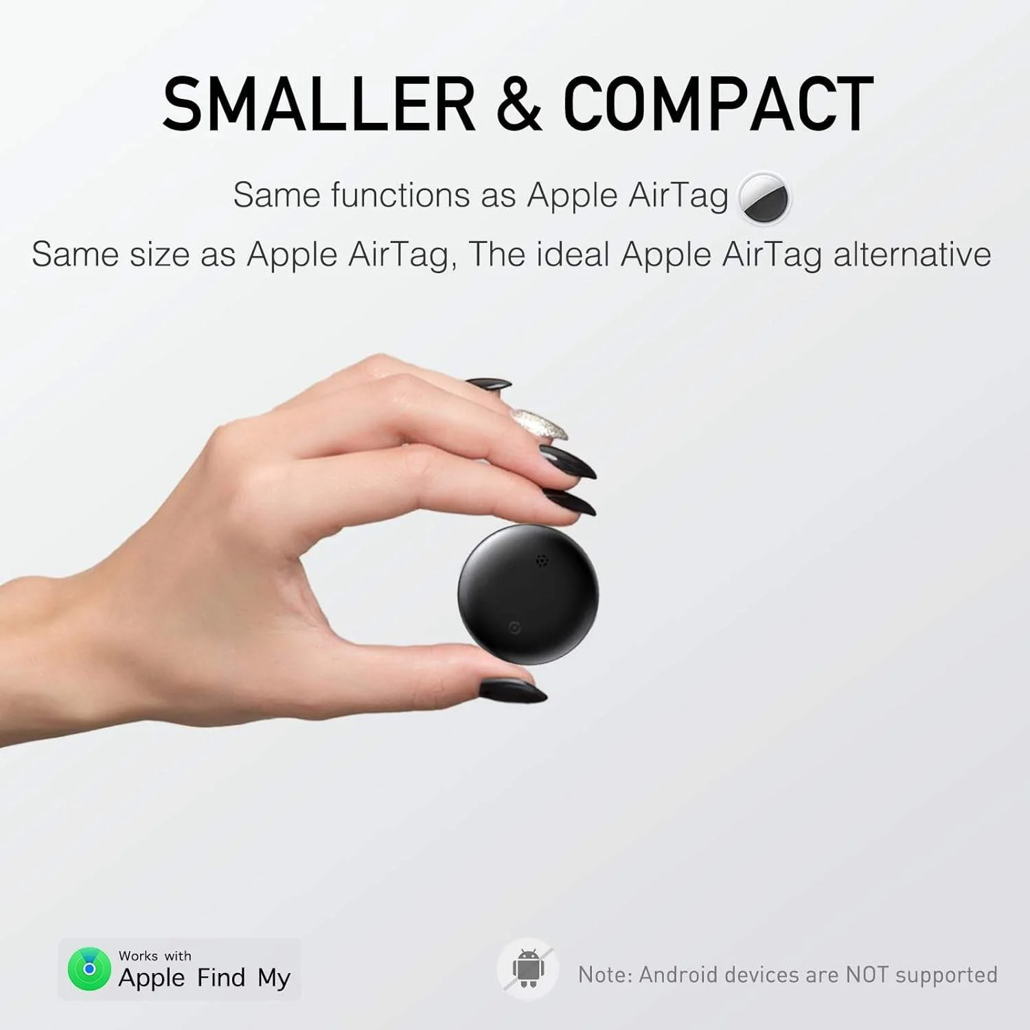 Фото Smart Airtag Bluetooth GPS Портативный трекер работает с Apple Find My APP Air Tag Tracker Locator Pet Child Bag Key Finder для IOS №1