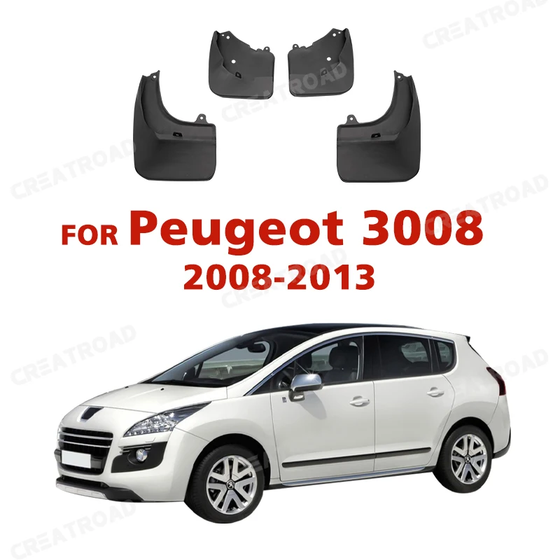 Peugeot 3008 2008-2013 OE Lyte Brygzgivers Высококачественные автомобильные брызговики из