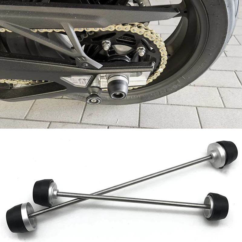 

Motorcycle Front & Rear Performance Axle Fork Crash Sliders Guard Wheel Protector For S1000RR 2010-18 F900R F900XR 2020+