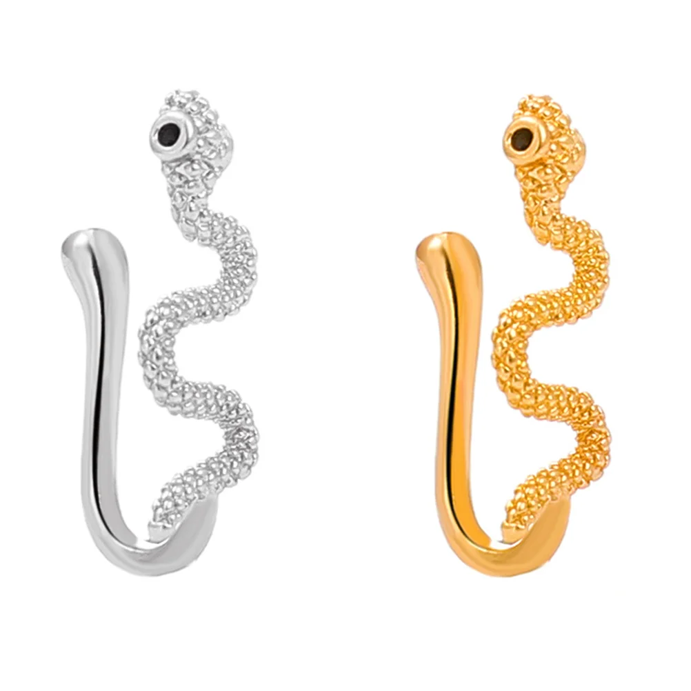 

2 шт., кольцо для носа в виде змеи