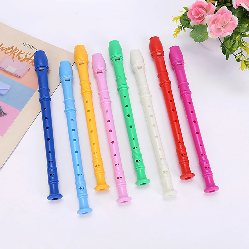 

1PC 8 Holes Plastic Recorder Long Flute Woodwind Instrument Colorful Kids Gift Flute