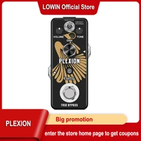 clefly plexion distortion pedal for guitar bass with bright and normal mode true bypass