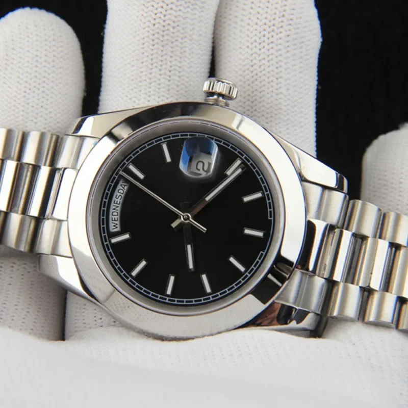 

Мужские часы с автоматическим механизмом из нержавеющей стали 904L высокого качества 41 мм