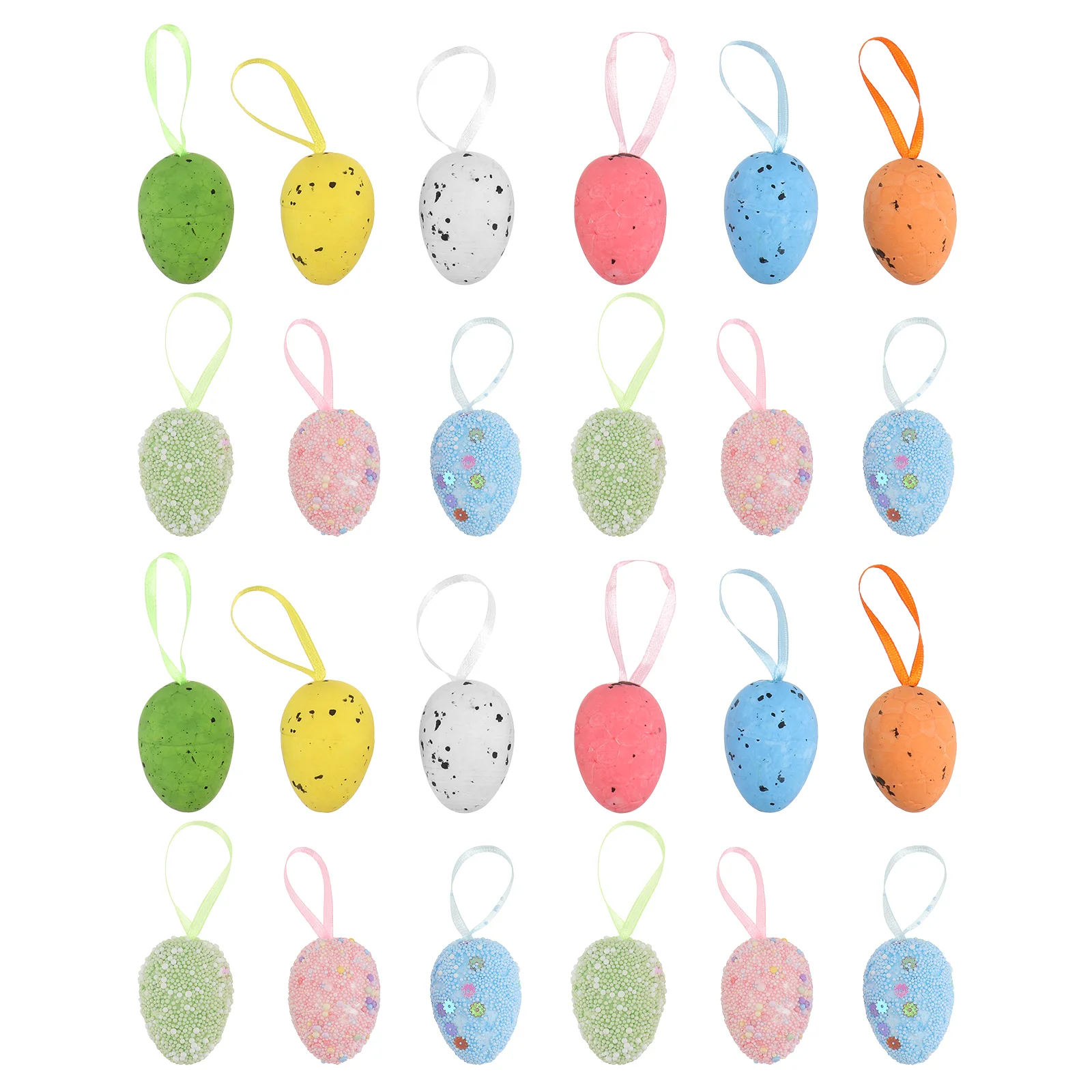 

24Pcs Easter Egg Decorations Egg Supply Photo Props Random Style