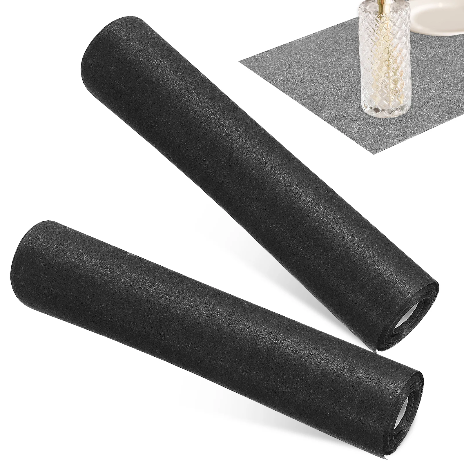 

2 Rolls Decorative Table Cloth Placemat Cover Disposable Runner Non-woven Fabric Banquet