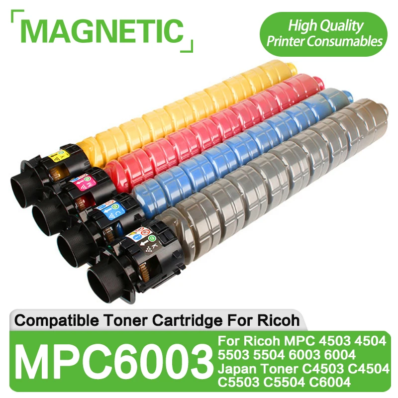 Фото Тонер-картридж MPC6003 C6003 для принтеров Ricoh MPC 4503 4504 5503 5504 6003 6004 MP C3003 C4503 C4504 C5503 C5504 C6003 C6004 №1