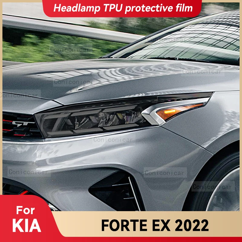 

For KIA FORTE EX 2022 Car Exterior Headlight Anti-scratch TPU PPF Protective film Anti-scratch Repair film Car Accessories