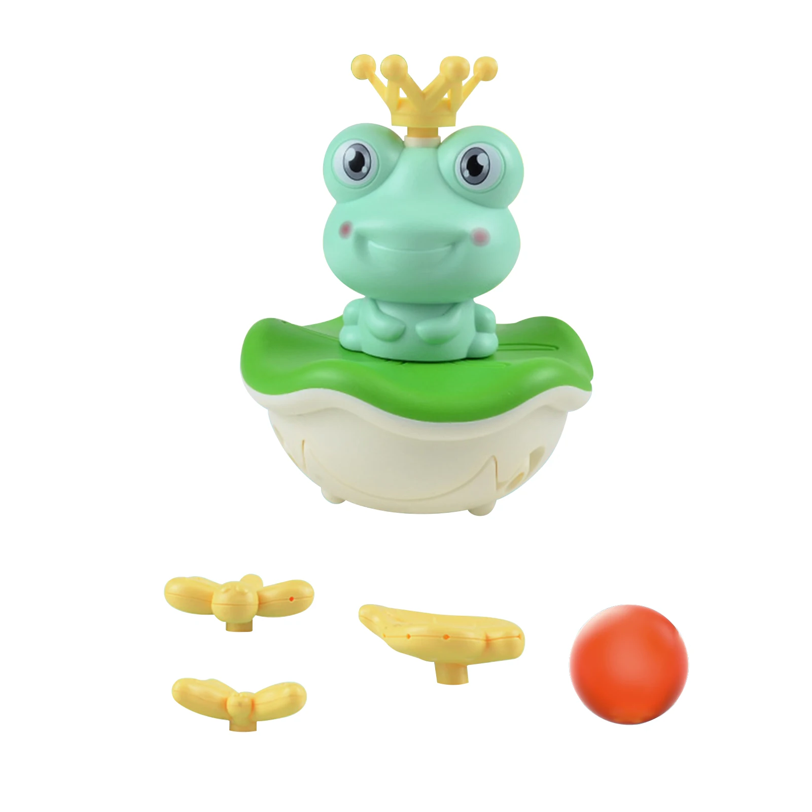 

Baby Shower Game Bathroom Swimming Safety Floating Frog Electric Bath Toy Rotating Water Spray With Ball Nozzle For Kids Funny