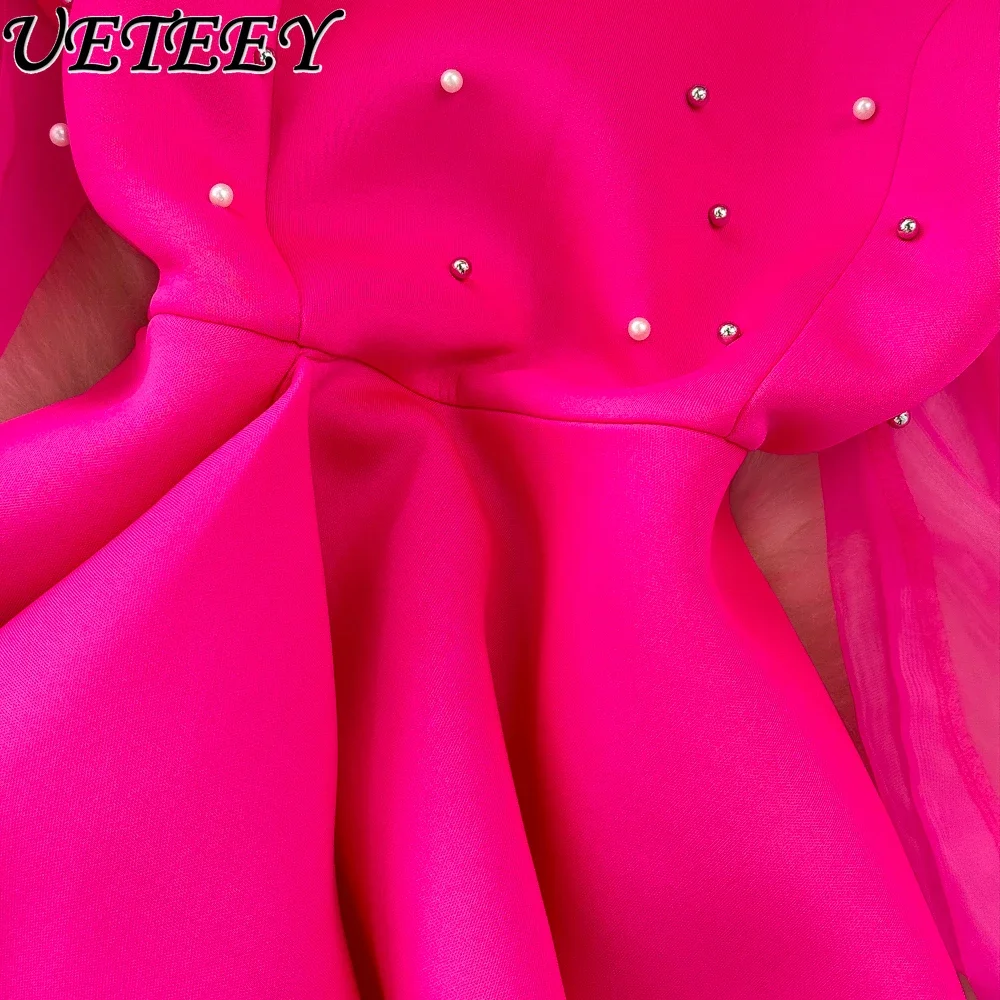 Элегантное женское платье-футляр макси с длинным рукавом-фонариком и квадратным