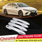 Хромированная Крышка для дверной ручки Toyota Camry XV70 Daihatsu Altis 2018 2019 2020, набор аксессуаров для тюнинга