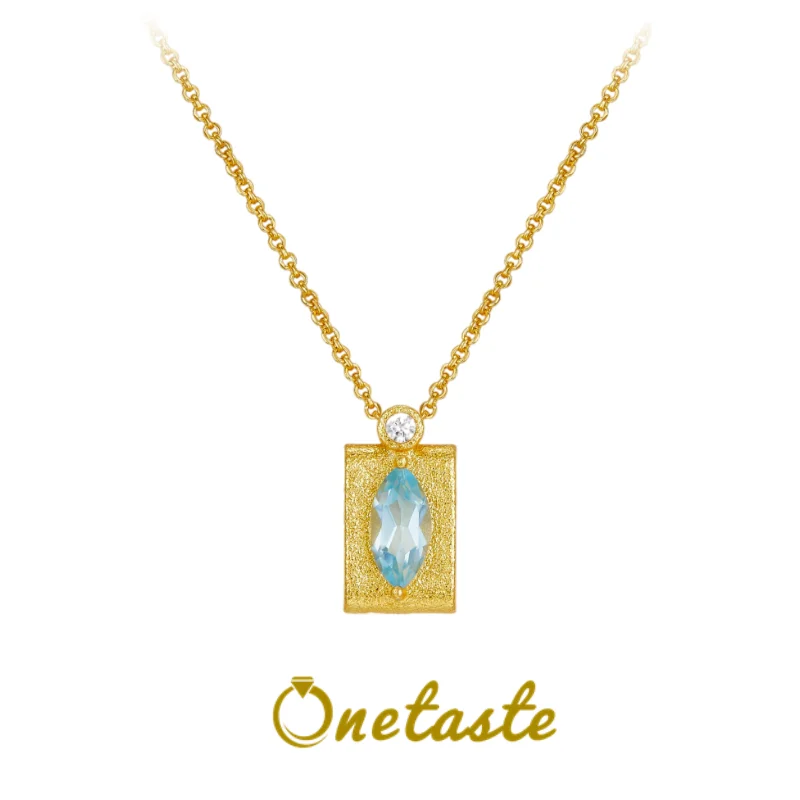 

Женское Ожерелье-чокер из серебра 925 пробы с натуральным топазом