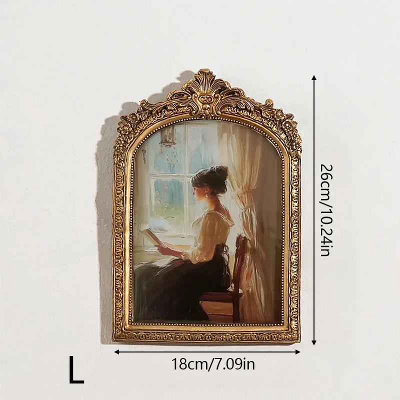 

Золотая резная смоляная фоторамка