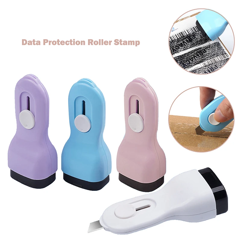 

Data Protection Roller Stamp Portable Information Coverage Messy Privacy Seal