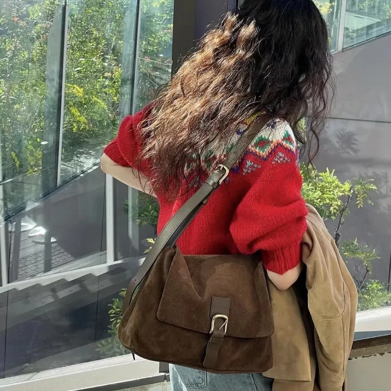 Дизайнерская винтажная сумка через плечо в стиле корейских меньшинств