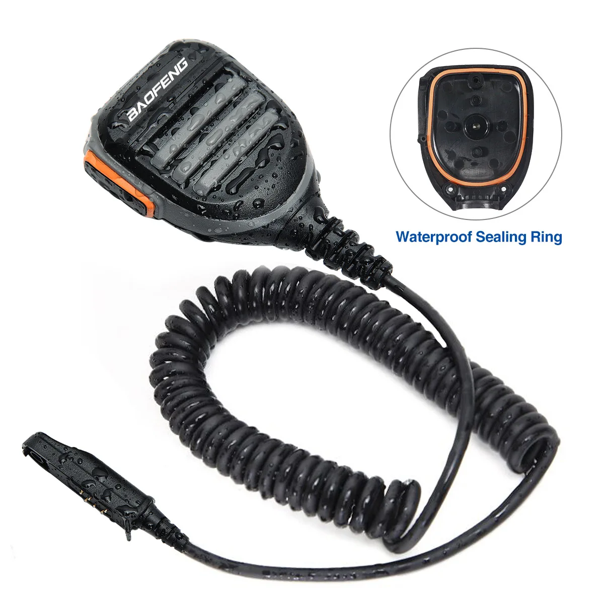 Baofeng interphone uv9rplus waterproof hand microphone a58 shoulder microphone uv9r-era AMG 9700 hand microphone