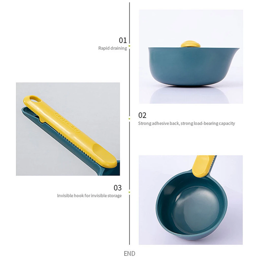 

Measuring Cup Spoon Kitchen Cooking Baking Scooper Feeding Coffee Food Scoop Reusable Sealing Clip Blue Yellow