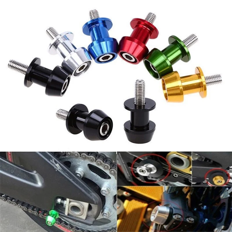 

Universal 8mm Aluminum Motorcycle Stand Swingarm Spools Slider Stand Screw Swingarm Motorcycle Accessory
