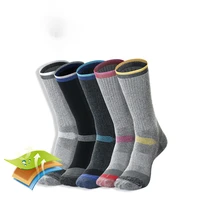 mens outdoor sport middle tube socks womens wool winter thick warm skiing hiking crew socks high quality hunting socks 35 47