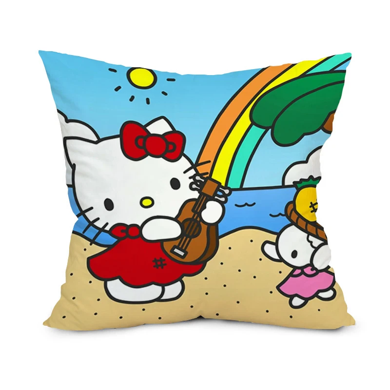 

Cushion Covers for Decorative Cushions Cover for Sofa Hellos Cat Kitty Body Pillow Cover 40x40 Double Sided Printing Short Plush