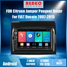 Автомагнитола 2 Din, 7 дюймов, Android, для FIAT Ducato 2007-2015, Citroen Jumper, Peugeot Boxer 2011-2015, мультимедийный плеер, Wi-Fi, Авторадио