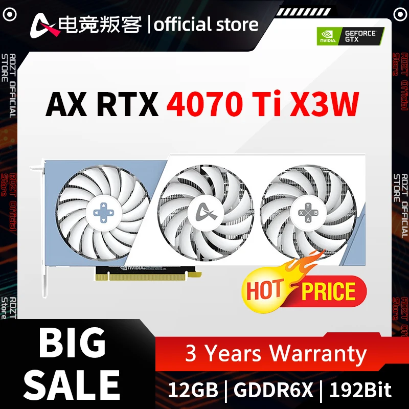 

Видеокарта AX-Power от INNO3D GEFORCE RTX 4070 Ti X3W 12 Гб 192Bit GDDR6X RTX 4070Ti