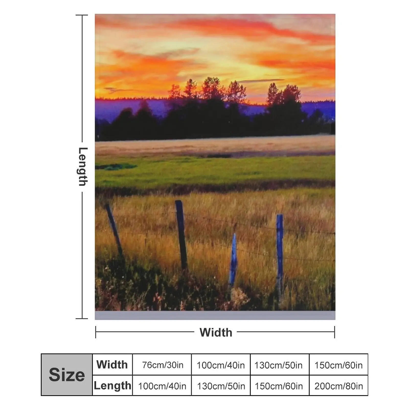 Одеяло McCall Idaho Sunset тонкие лохматые одеяла