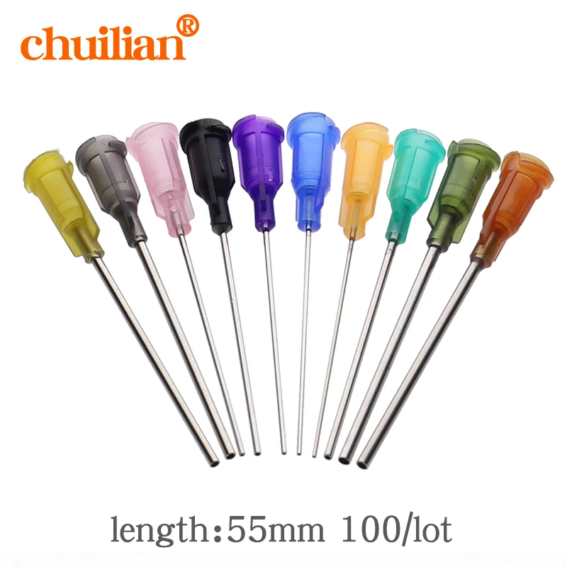 

Стальные пипетки для клея 50 шт., 14-23G